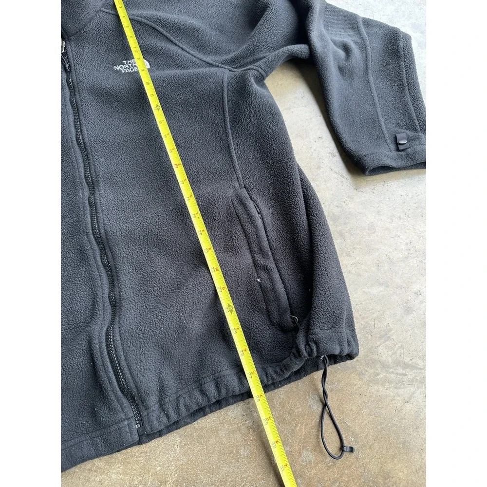 The North Face Mens Sz L Gray Full Zip Fleece Jacket Zip Pockets Warm Softshell